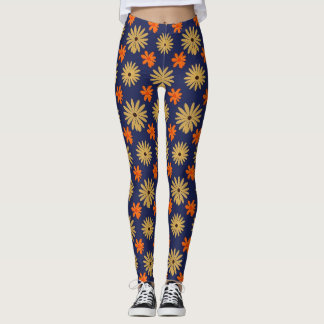 Legging à motif floral sans couture Daisy Rétro Vi
