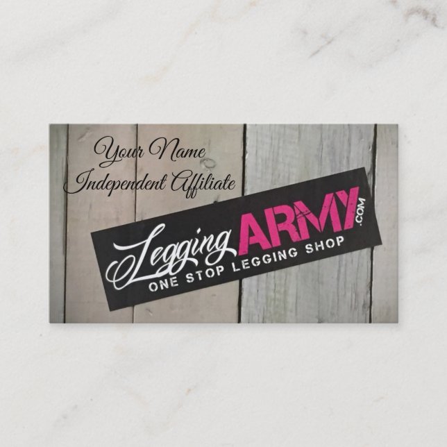 Legging Armee-Visitenkarte Visitenkarte (Vorderseite)