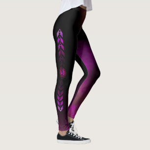 Legging de sport noir et rose moderne