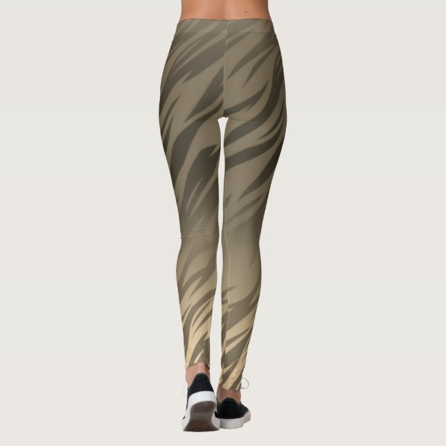 Legging flamboyant gris doré (Dos)