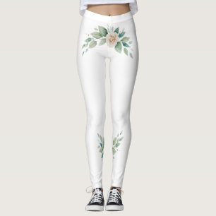 legging fleurs
