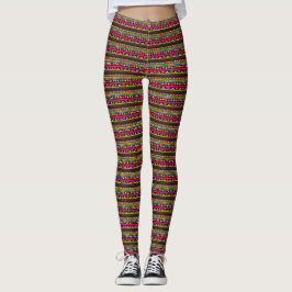 Legging geométrico café leggings