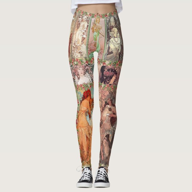 Legging Mucha art Leggings (Vorderseite)