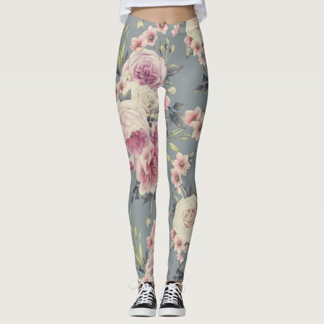 legging roses roses (Devant)