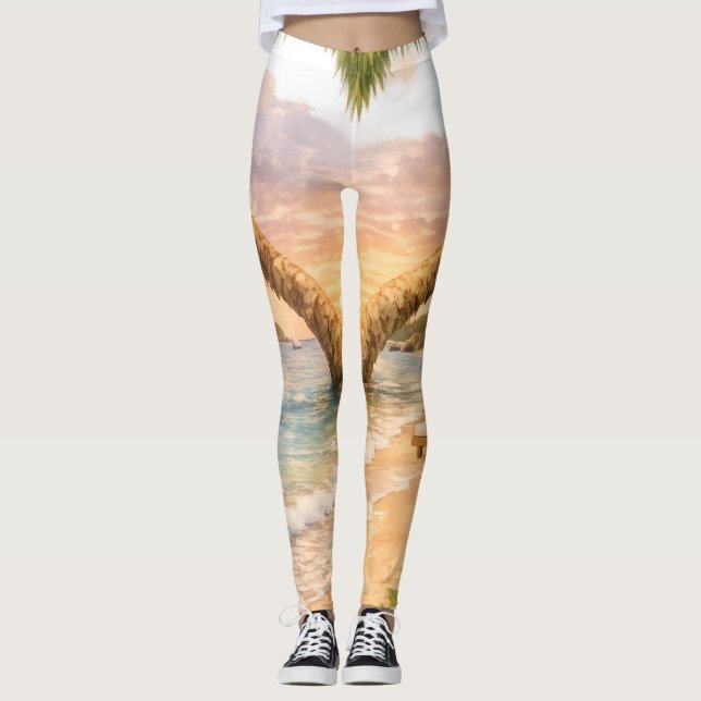 Legging Sunset Tropical Bloom (Devant)