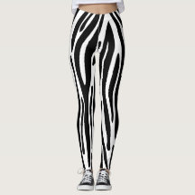 Legging Zebra, Legging animal pour les femmes