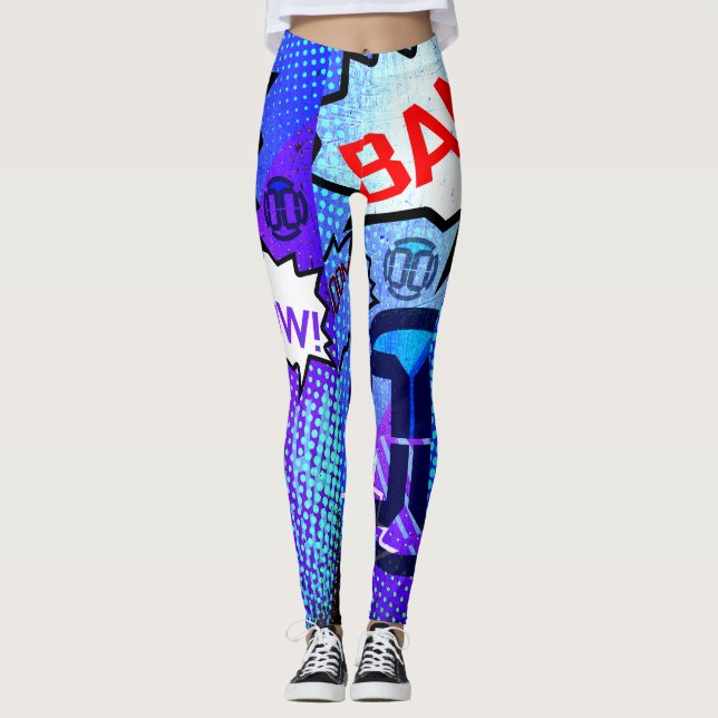 Leggings 00 guêtres comiques de LVL (Devant)