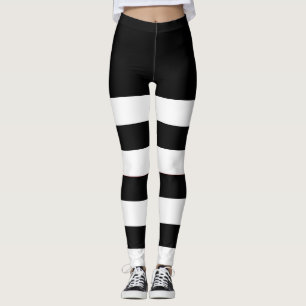 Leggings 2 Tonées Noir Et Blanc Trappes Femme