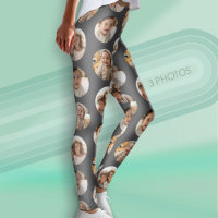 3 Collage Photo Motif Demi-Brique - Cercle Gris