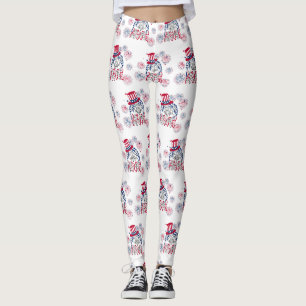 Leggings 4 juillet Fête de l'Indépendance Aigle américain