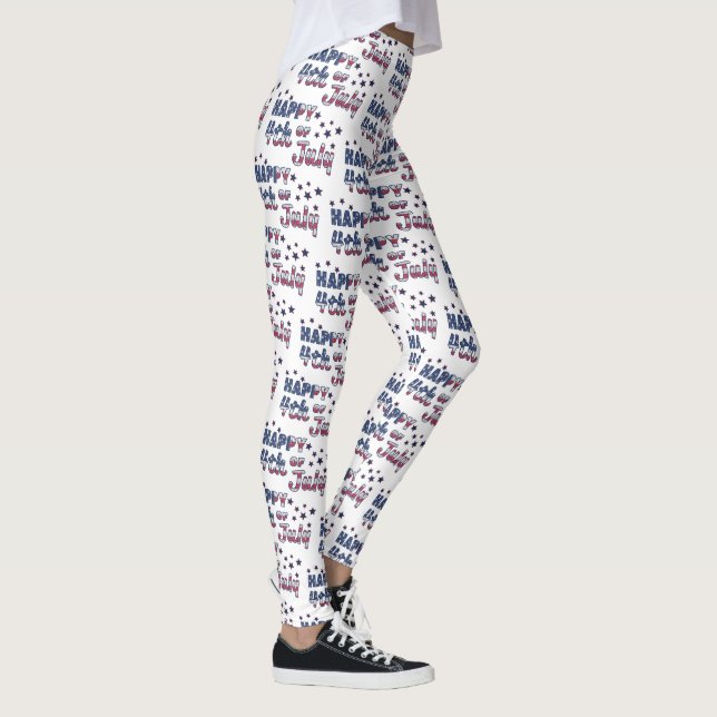 Leggings 4 juillet heureux (Droite)