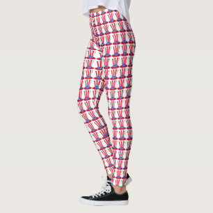 Leggings 4 juillet USA Patriotic Stars Stripes Oncle Sam