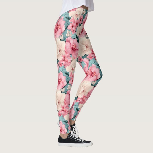 Leggings #4 Motif floral (Droite)