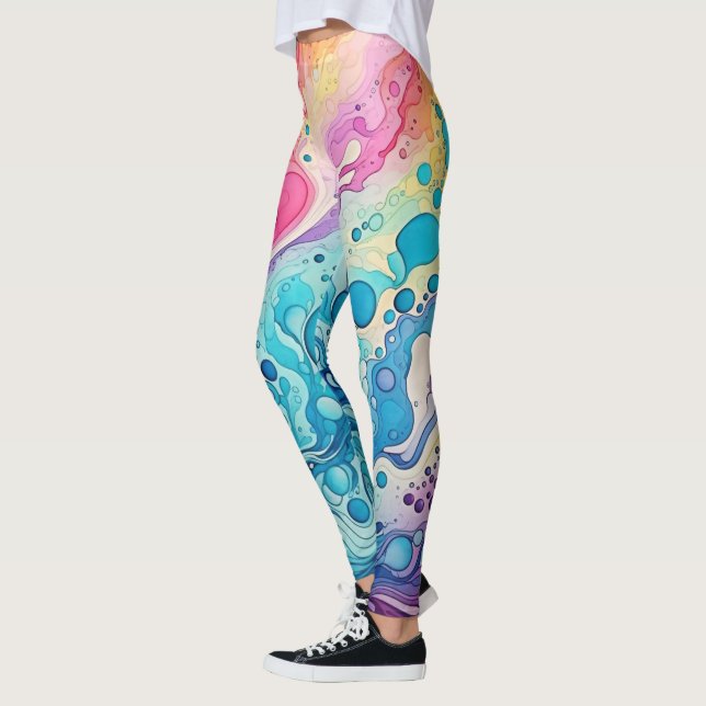 Leggings 70s 60s Psychedelic Hippy Retro Hip (Gauche)