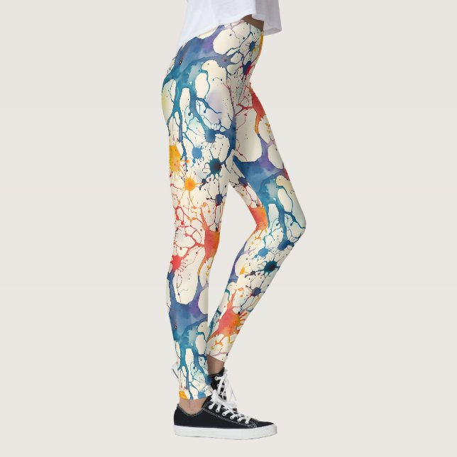 Leggings 70s 60s Psychedelic Hippy Retro Hip (Droite)