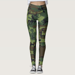 leggings à camo vert