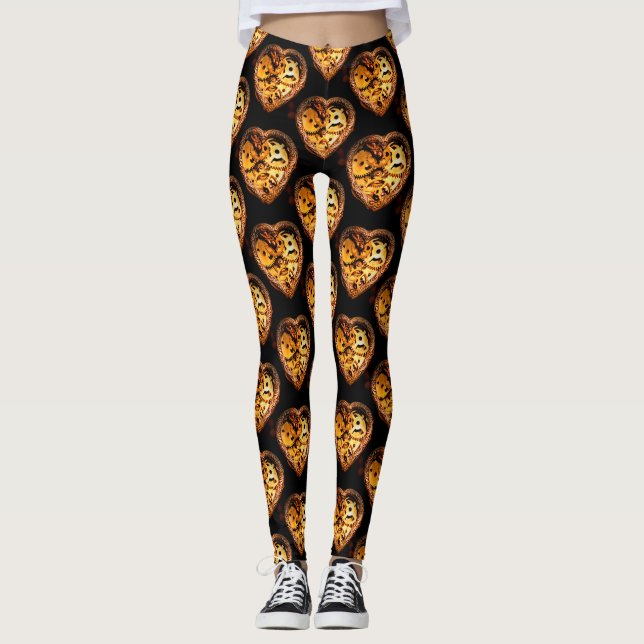 leggings à coeur steampunk (Devant)