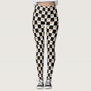 Leggings à damiers Motif du drapeau chypriote