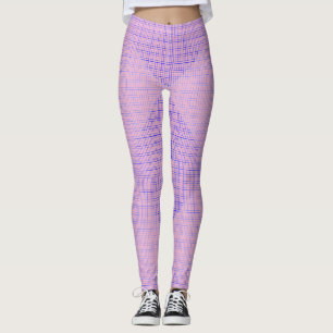 Leggings à damiers motif net 02 LPink BG