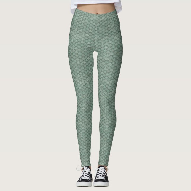 Leggings à échelles de dragon (Devant)