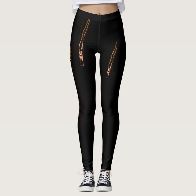Leggings à fermeture éclair (Devant)