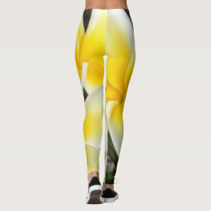 Leggings à fleurs jaunes