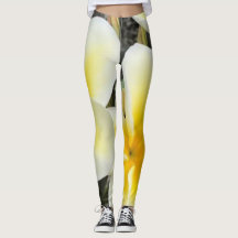 Leggings à fleurs jaunes
