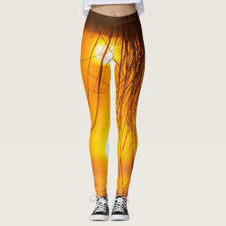 Leggings à l'envers du coucher du soleil