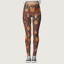 Leggings à motif d'automne