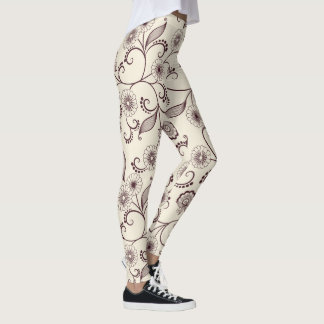 Leggings à motifs floraux