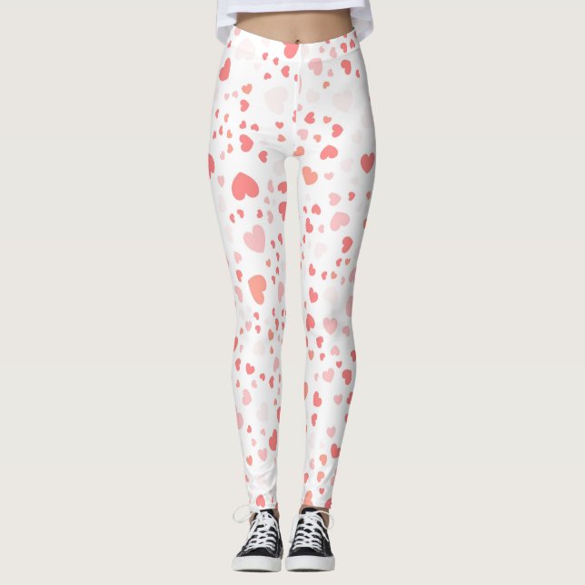 Leggings à petit imprimé cœur (Devant)