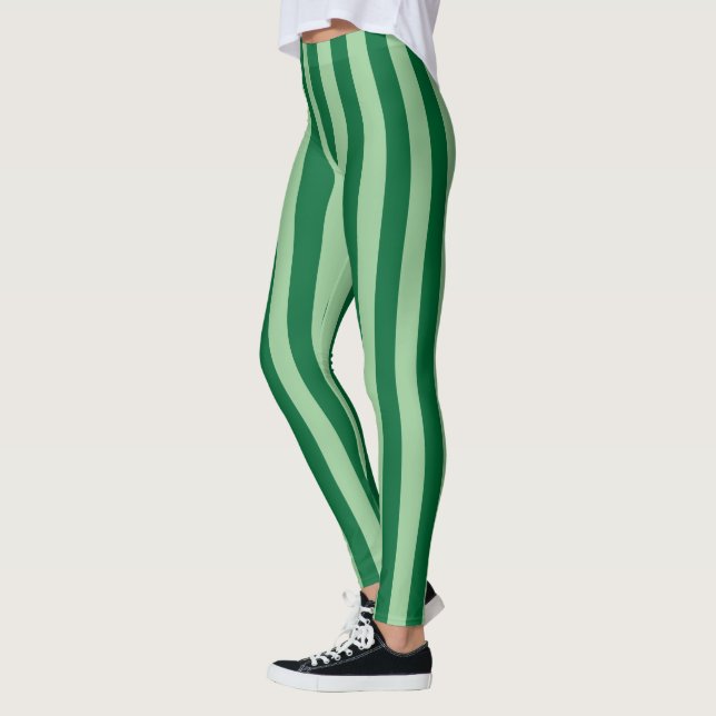 Leggings à rayures vertes (Gauche)