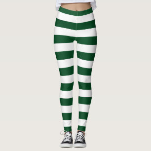 Leggings à rayures vertes