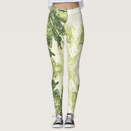 Leggings A Splash Of Lime Green