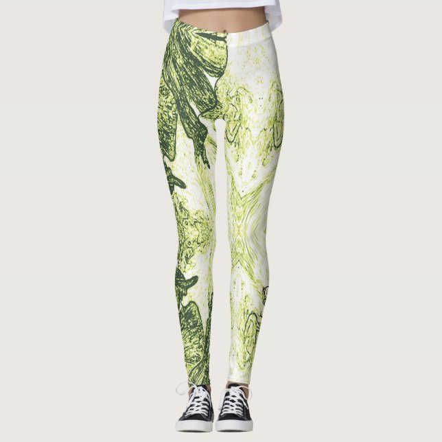 Leggings A Splash Of Lime Green (Devant)