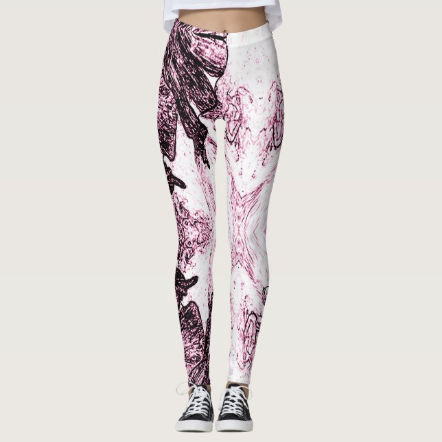 Leggings A Splash Of Rose Pink (Devant)