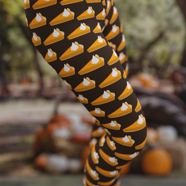 Leggings à tarte Citrouille de Thanksgiving (🎃 🍗  Perfect for wearing on Thanksgiving )