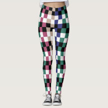 Leggings à tresse colorée