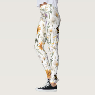 Leggings Abeilles Et Fleurs sauvages,