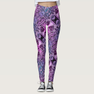 Leggings ABL - 159 - coeurs rougeoyants - guêtres