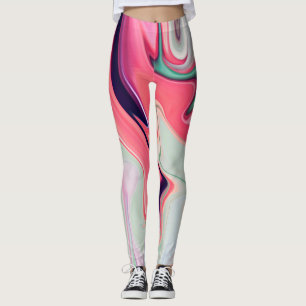 Leggings Abstract elegant fluide marble liquide