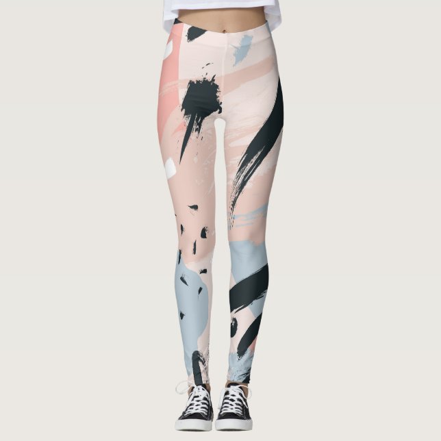 Leggings abstraction pastel (Devant)