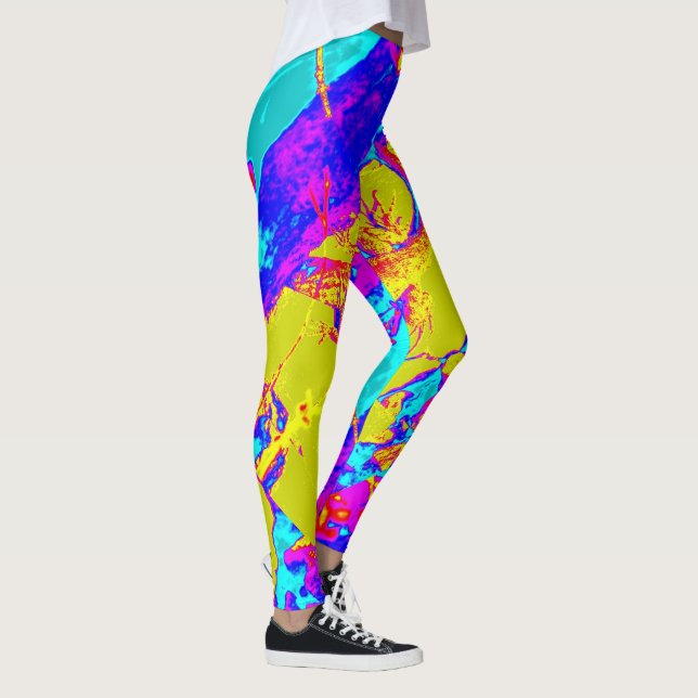 Leggings abstrait de couleur sauvage (Droite)