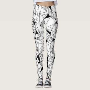 Leggings Abstrait géométrique : Polygonal Arrière - plan Ar