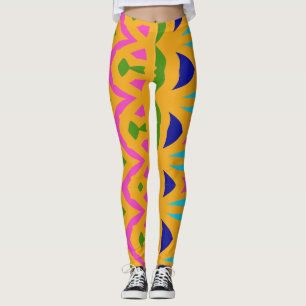Leggings Abstrait multicolore moderne "Ratti_Creative_Arts"