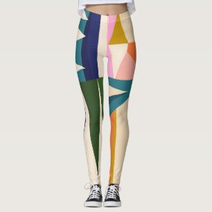 Leggings Abstrait tendance : Main colorée dessinée.