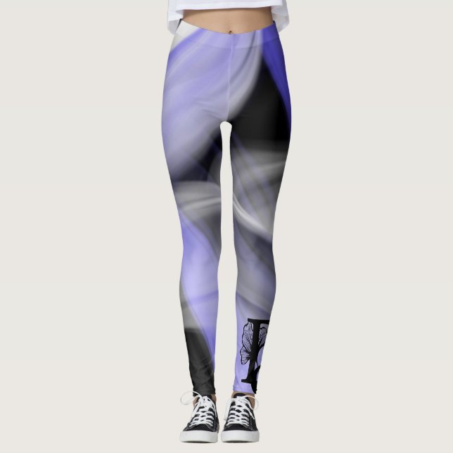 Leggings Abstrait Trend Lavender Violet (Devant)