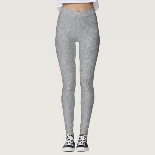 Leggings Abstraite ligne gris arrière - plan, moderne et él (Devant)