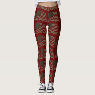 Leggings Abstraits de la Dame de Yoga