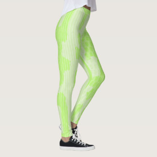 Leggings Abstraits inspirés par le camo néon vert